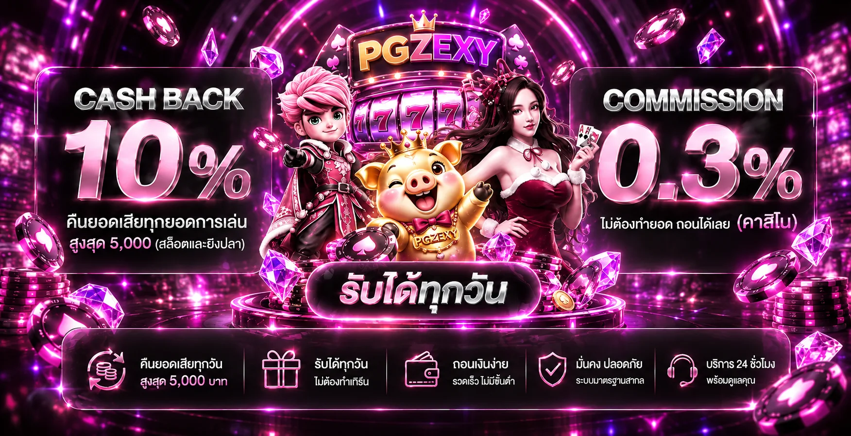 PGZEXY ทางเข้า สมัครสมาชิก และโปรโมชั่นล่าสุด